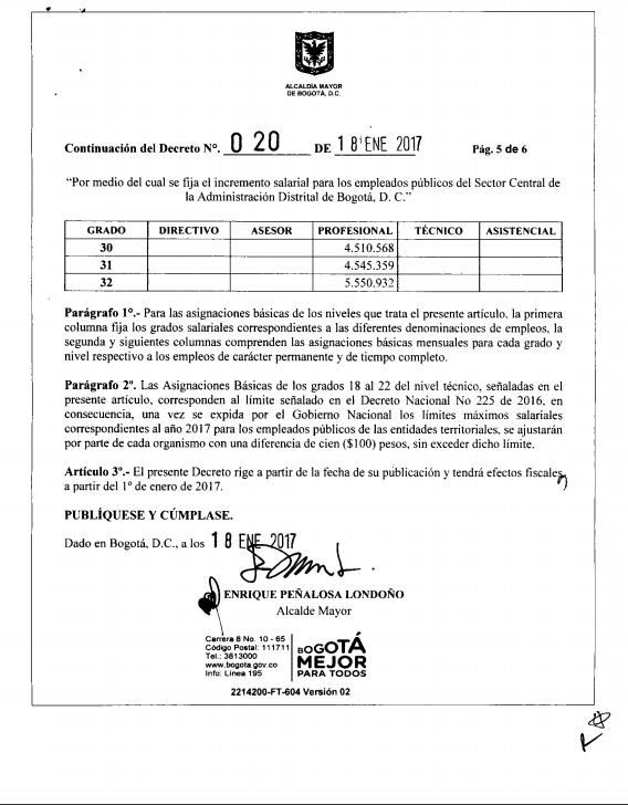 Decreto Incremento Salarial 2016 Colombia | decreto salarios empleados publicos colombia 2016 decreto Decreto Incremento Salarial 2016 Colombia | decreto salarios empleados publicos colombia 2016 decreto
