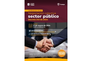 Conferencia virtual sobre Negociación Colectiva en el sector público - Decreto 243 de 2024.