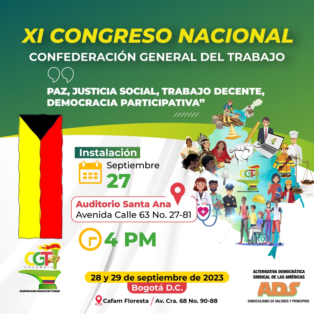 Xl CONGRESO NACIONAL DE LA CONFEDERACIÓN GENERAL DEL TRABAJO CGT